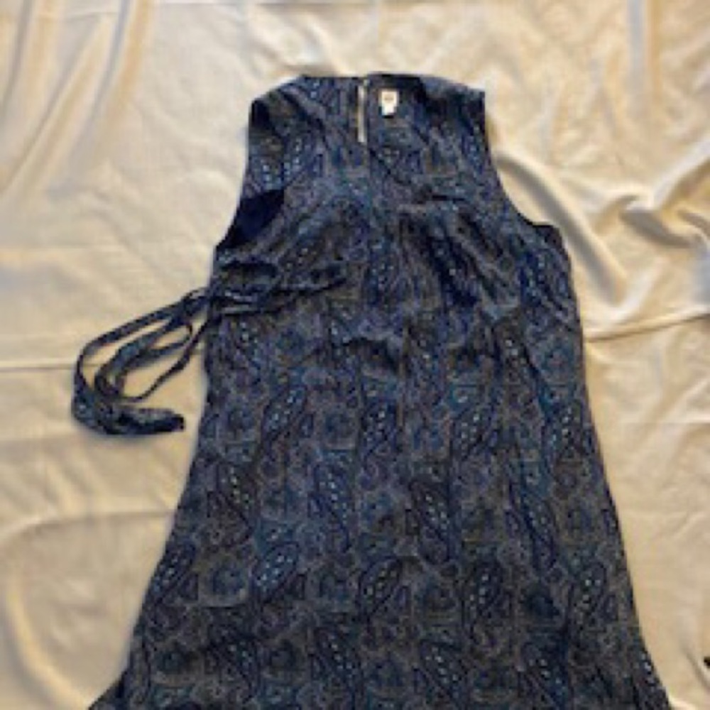 Blue paisley dress